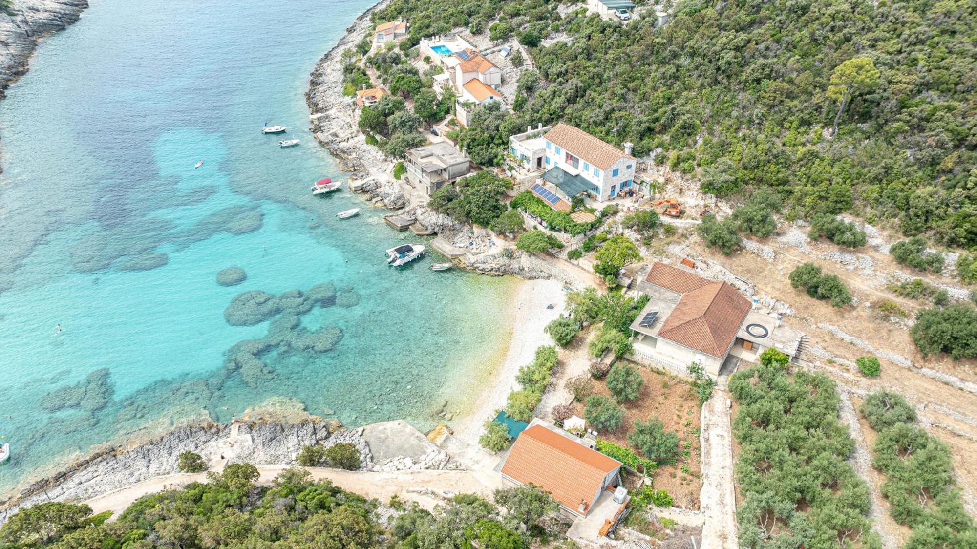 Seaside House For Families With Children Cove Rasohatica, Korcula - 4386 Lumbarda Eksteriør bilde